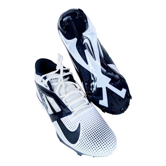 NEW Nike Alpha Menace Pro 4 Men\'s Football Cleats Size 15 Navy Blue/White main image 8